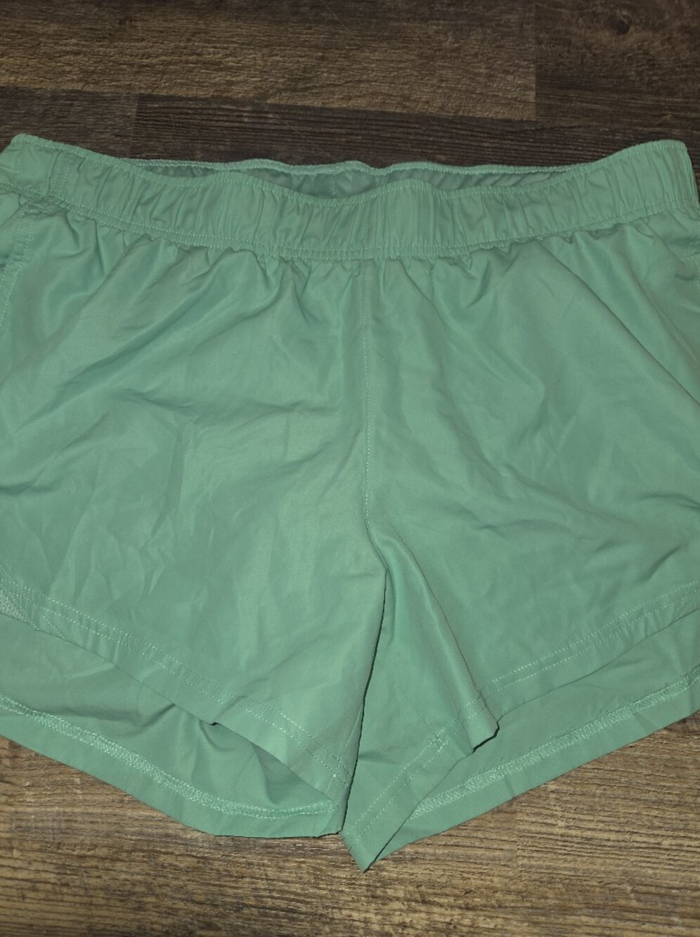 Athletic Works Aqua Blue Elastic Waist Quick Dry Summer Swim Shorts - Picture 5 of 10